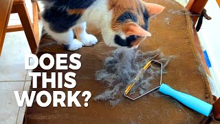 Does it work Uproot Clean Pet HairFur Remover Review [upl. by Aissilem]