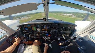 Piper Seneca Training Flight  Circuits [upl. by Tsew]