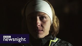 Yuliya Stepanova The athlete who blew the whistle on Russian doping  BBC Newsnight [upl. by Hayilaa]