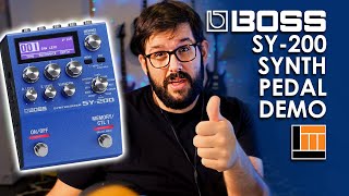 BOSS SY200 Synthesizer Pedal Product Demonstration [upl. by Olaf]