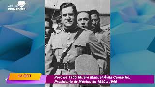 Efemérides 13 de octubre de 1955 muere Manuel Ávila Camacho  Biografía de Manuel Ávila Camacho [upl. by Auhoj369]