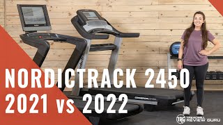 NordicTrack 2450 Treadmill Comparison  2021 vs 2022 [upl. by Elehcor]