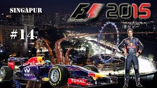 F1 Grand Prix SINGAPUR Lets Play F1 2015 14 [upl. by Nesline192]