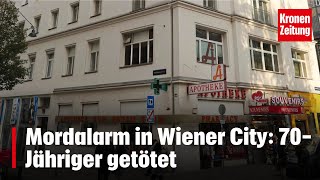 Mordalarm in Wiener City 70Jähriger getötet  kronetv NEWS [upl. by Rori89]