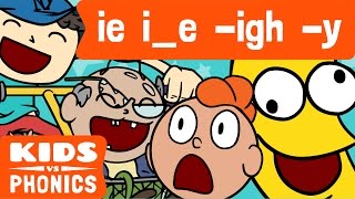 IE IE IGH Y  Similar Sounds  Sounds Alike  How to Read  Made by Kids vs Phonics [upl. by Netnilc]