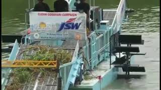 CleanTEC infra trash skimmer for river cleaning viral in USA [upl. by Ecirehs]