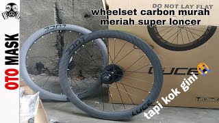 WHEELSET CARBON MURAH MERIAH  LUCE 451 CARBON LONCER SIH TAPIIIIIIII [upl. by Eeraj146]