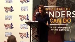 Wonder Woman Lynda Carter at United Nations part one [upl. by Ran88]