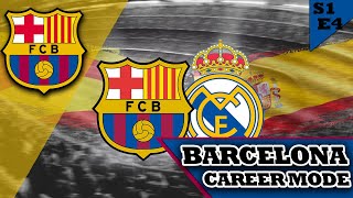 THE FIRST EL CLASSICO FC24 Barcelona Career Mode [upl. by Anerdna]