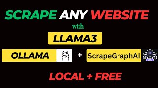 Scrape Any Website using llama3OllamaScrapeGraphAI  Fully Local  Free ai llm [upl. by Halil]