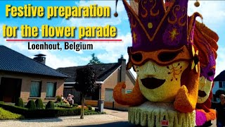 8•10•22 FLOAT CARAVANS for Bloemencorso 22 in Loenhout Belgium [upl. by Notffilc467]