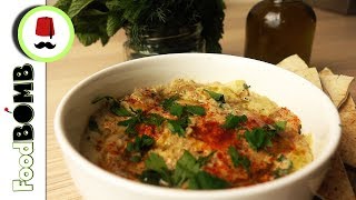 87 Arabische Mezze Tapas Baba Ganoush maken  Aubergine Hapje  Foodbomb [upl. by Aldous149]