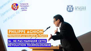 Philippe Aghion  Ne pas manquer la révolution technologique de lIA Webinaire [upl. by Liuqnoj988]