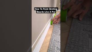 How To Paint Skirting  Base boards Like A Pro asmr painting shorts [upl. by Yenaffit]