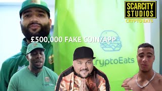 CryptoEatsUK steals £500000 in a one day coin scam endorsed by Celebrities [upl. by Wasserman626]