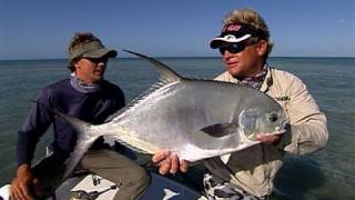 Permit Fly Fishing in the Marquesas Islands Flats off Key West Florida [upl. by Mathilde]