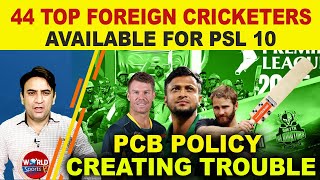 PCB policy creates big trouble for PSL 2025  44 Top foreign players available for PSL [upl. by Ynnot]