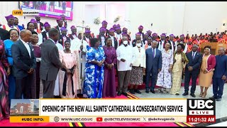 MUSEVENI ALONGSIDE OTHER GOVT DIGNITARIES GRACE THE OPENING OF THE NEW ALL SAINTS CATHEDRAL [upl. by Olinde]