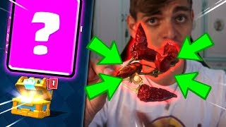 ✌PEPERONCINO PICCANTISSIMO PER PENITENZA CHEST OPENING CHALLENGE su CLASH ROYALE ITA BAULE GIGANTE [upl. by Milicent]