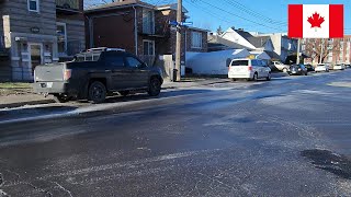 6 °12 Grados y el Famoso Hielo negro Montreal Hoy 4k video [upl. by Namyw381]