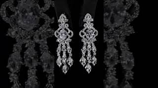 Beautiful jewellery blue and white diamond jewellery party wear fashion trending shortvideo 🌹🌺 [upl. by Michaelina]