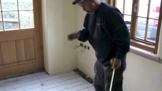 Fitting An Oak Floor  Finding The Datum Line [upl. by Nonie]