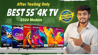 Best 55 inch 4K Smart TV in 2024 ⚡Best TV in India 2024 🔥Best 55 Inch TV in India 2024 [upl. by Air325]