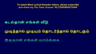 Tharai Mel piraikka vaithan Lyrical Karaoke [upl. by Ahsilram]