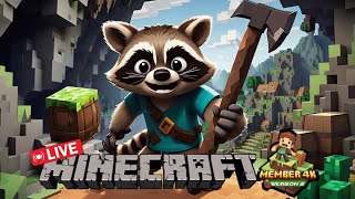 Live Building a Secret Base for Villager Trading in Minecraft Server minecraft [upl. by Elianore]