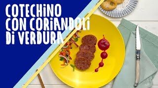 Ricetta di Cotechino Modena IGP con coriandoli di verdura [upl. by Kcirednek]