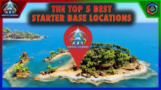 Top 5 Best Starting Base Locations in Ark Survival Ascended The Island Map [upl. by Elva]