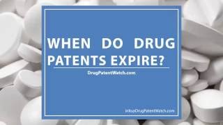 When do drug patents expire [upl. by Minnaminnie]