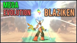 Mega Blaziken Evolution  Pokemon Omega Ruby and Alpha Sapphire [upl. by Siuqcram773]