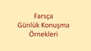 Farsça Günlük Konuşma Örnekleri5 Ne İş Yapıyorsunuz Altyazılı [upl. by Spratt630]