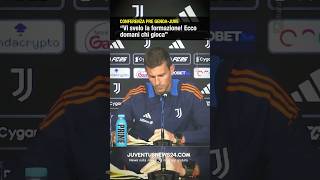 THIAGO MOTTA SVELA TUTTA LA FORMAZIONE DI GENOAJUVE juventusnews24 genoajuve [upl. by Evelin]