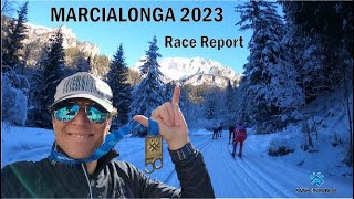 Marcialonga 2023 Race report vlogg Magnus [upl. by Yrred276]