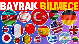 🚩 Bayrak Uzmanı mısın Bu Bulmacayı Çöz ve Kendini Test Et  Eğlence  Öğrenme [upl. by Marni817]