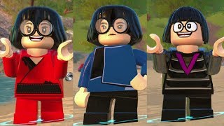 All Edna Mode Costumes in LEGO The Incredibles [upl. by Etem]