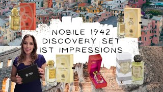 NOBILE 1942 DISCOVERY SET🇮🇹1st Impressions Review  History and OverviewUnisex Fragrances [upl. by Ynnavoeg]