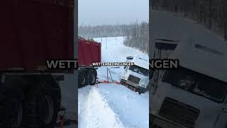 🟥🌎 Wie erklimmen Lastwagen verschneite Hügel in Finnland [upl. by Ketchan]