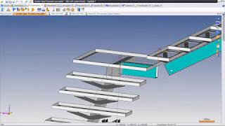 Desenhar uma escadaria com TopSolid Steel [upl. by Lebyram]