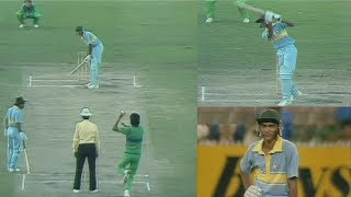 Young Azharuddin vs Mighty Pakistan Bowling  Azhars Brave Match Winning 93 in a Tough Run Chase [upl. by Vyky]