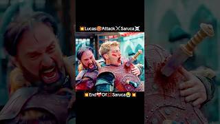 💥Lucas🥵Attack⚔️Saruca☠️  Saruca😭is💢 injured🤕in🔥the⚔️war💥editwithkurulus osman season6 [upl. by Brawner355]