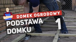 Buduję domek ogrodowy narzędziowy Podstawa domku 1 [upl. by Koralle]