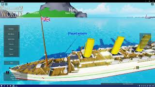 Britannic Sinking ROBLOX [upl. by Ayrad914]