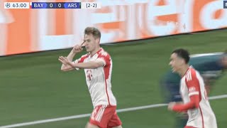 Joshua Kimmich Goal vs Arsenal  Bayern Munich vs Arsenal [upl. by Nawuj616]