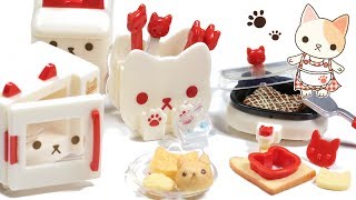 PolymomoTrys Gashapon NyankoCat Kitchen Appliances Opening ASMR [upl. by Ylluz190]