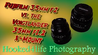 Comparing the Voigtländer Nokton f12 35mm Lens to the Fujifilm 35mm f2 R WR lens [upl. by Aihsi]