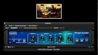 MXR FlangerDoubler PlugIn on Drums amp Guitar [upl. by Auguste]