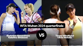 Ekaterina AlexandrovaKateřina Siniaková vs T ereza MihalíkováOlivia Nicholls  Wuhan 2024 [upl. by Htebasyle]